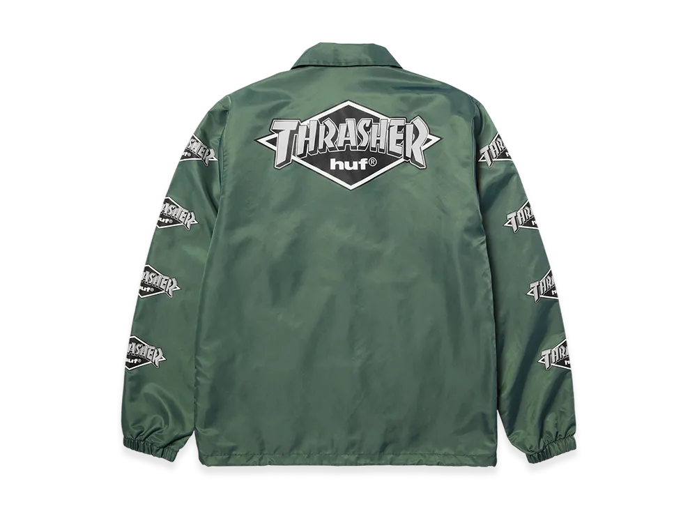 HUF x THRASHER Logo Jacket "Forest Green"