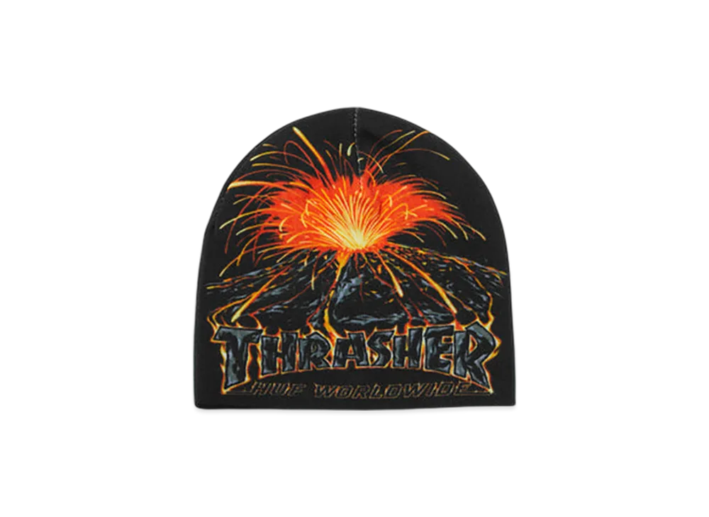 HUF x THRASHER Meltdown Reversible Beanie "Black"