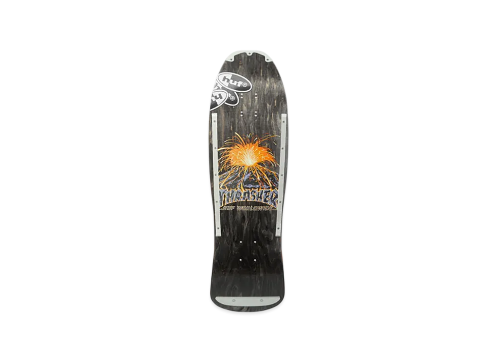 HUF x THRASHER Meltdown Cruiser Deck "Black"