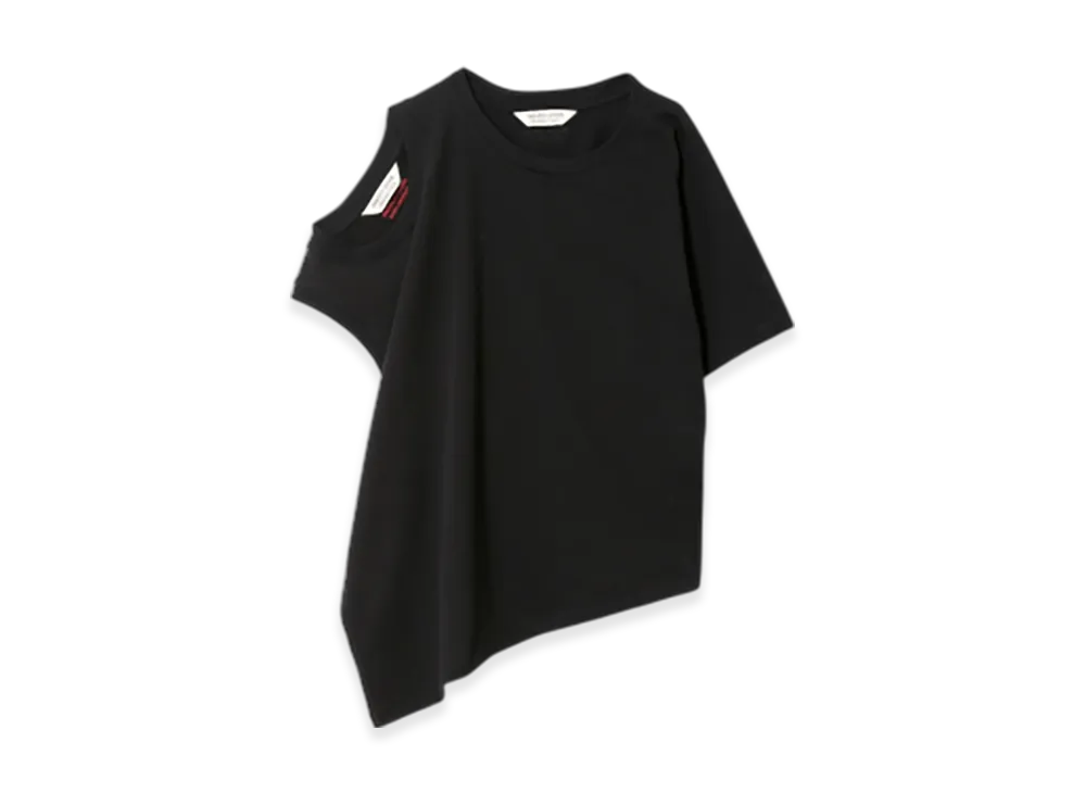 beautiful people Suvin Compact Jersey Two Way Neck T-Shirt "Black"