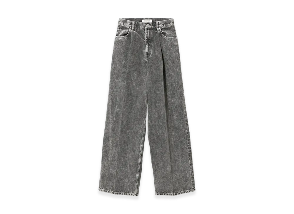 beautiful people Selvedge Denim Trousers Fit "Blk Bleach"