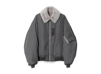 beautiful people Fur x Taffeta B-15 Blouson "Gray"
