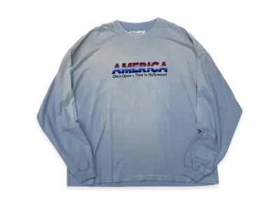 DAIRIKU "America" Vintage Sunburn Tee "Aqua"