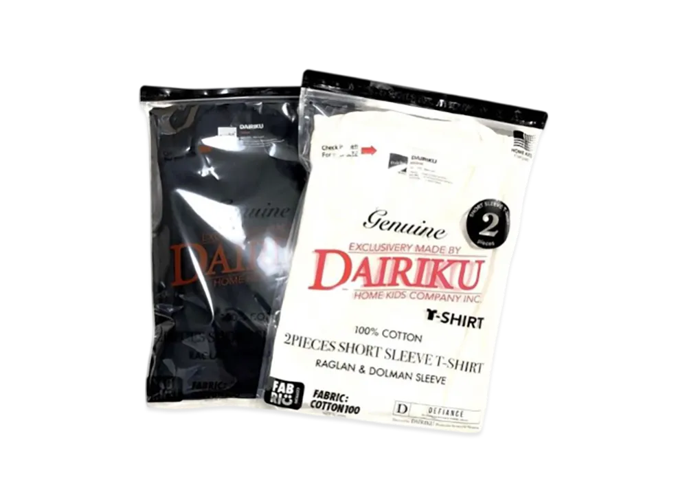 DAIRIKU 2Piece Pack Tee "Black"