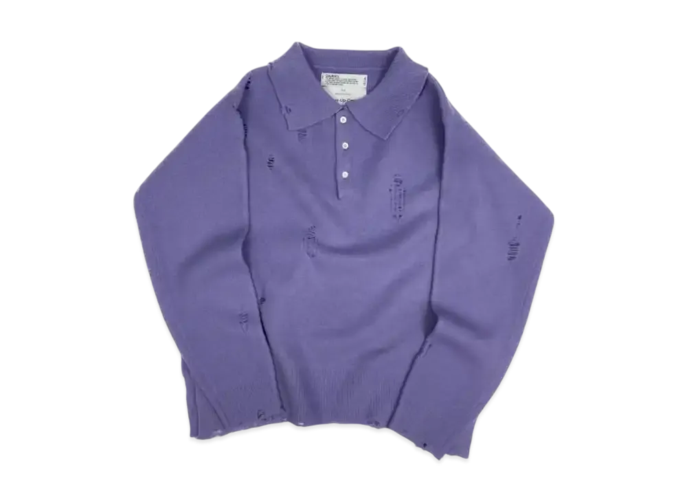 DAIRIKU Tite Polo Knit "Purple"