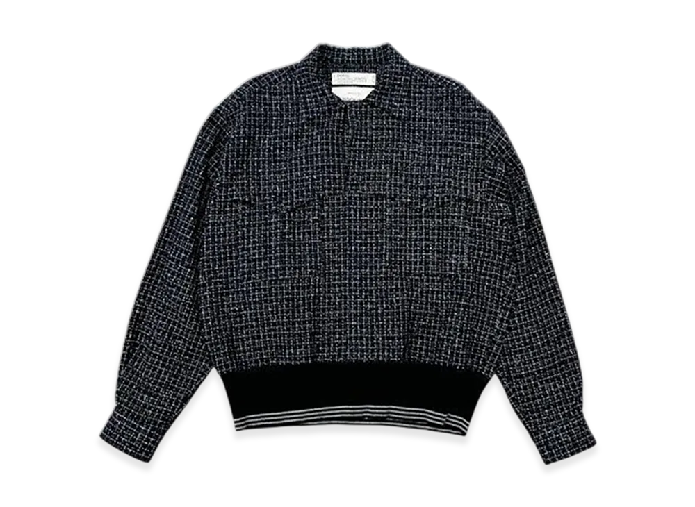 DAIRIKU Tweed Mountain Rib Shirt "Black Check"