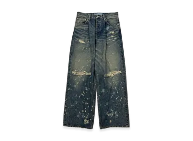 DAIRIKU Super Damage Wide Denim Pants "Indigo"