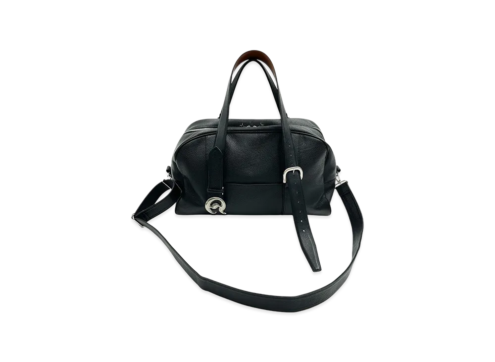 DAIRIKU "D"Buckle Belt Boston Bag "Black"