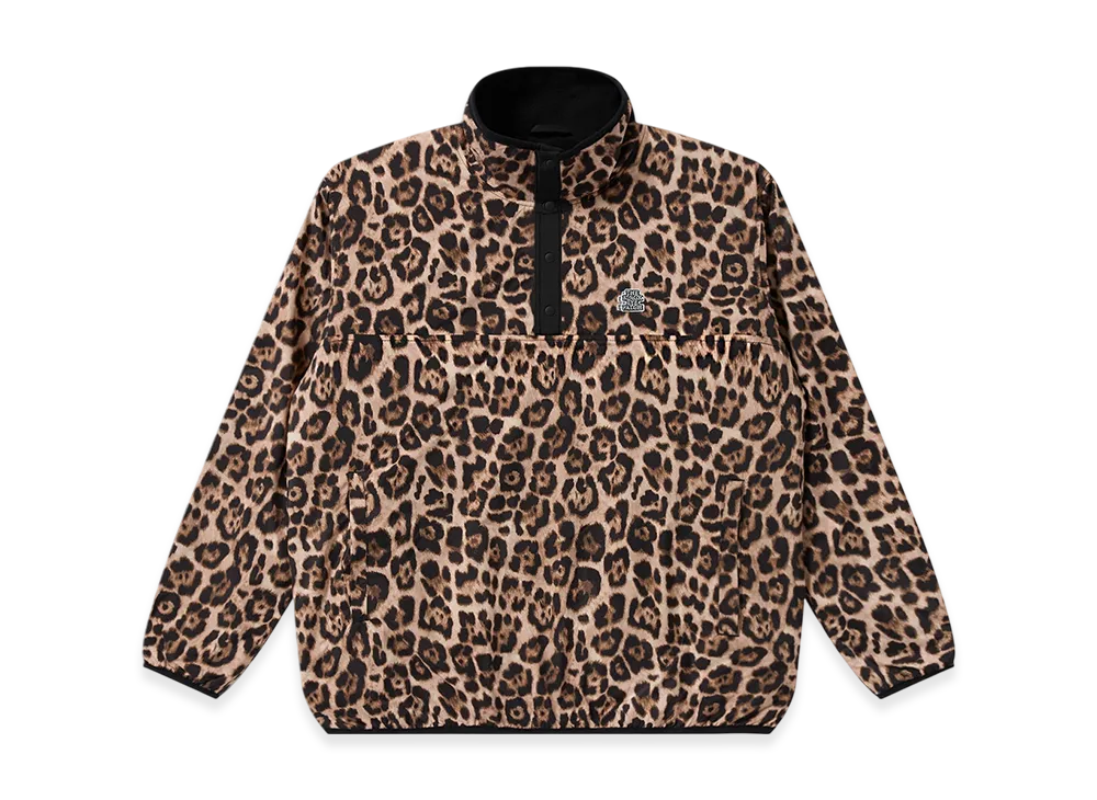BlackEyePatch OG Label Leopard Patterned Pullover Fleece "Multi"