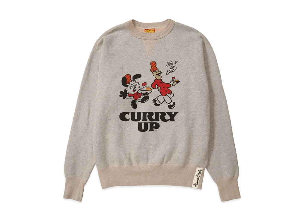 HUMAN MADE x CURRY UP x VERDY Tsuriami Sweatshirt "Gray"
