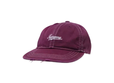 Supreme Distressed Script 6-Panel "Dark Purple"