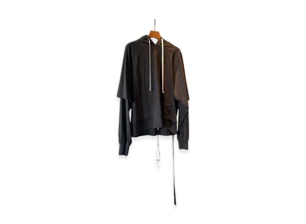 Rick Owens DRKSHDW Hustler Hoodie "Black"