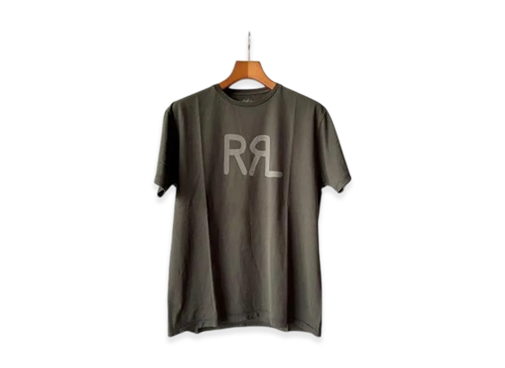 RRL SS Logo Tee Short Sleeve Shirt Cotton Jersey "Black"