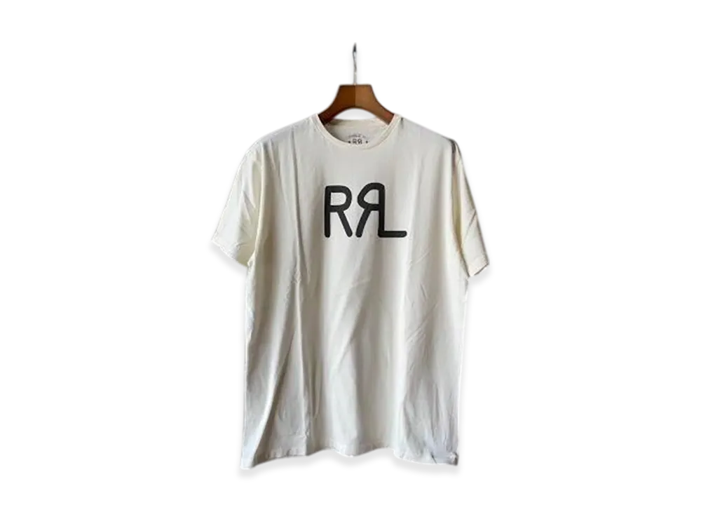 RRL SS Logo Tee Short Sleeve Shirt Cotton Jersey "White"