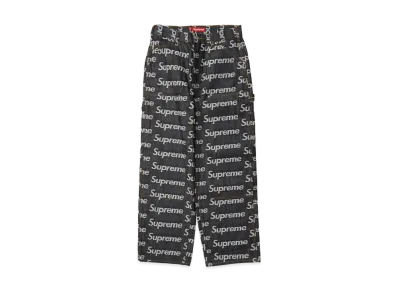 Supreme Jacquard Logos Double Knee Denim Painter Jean "Indigo"