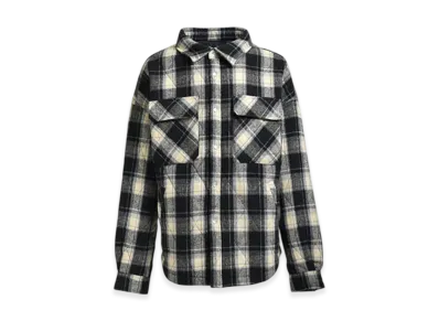 BREATH Quilting Check Shirt "Black"