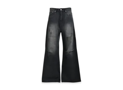 BREATH Coating Damage Denim Pants "Black"