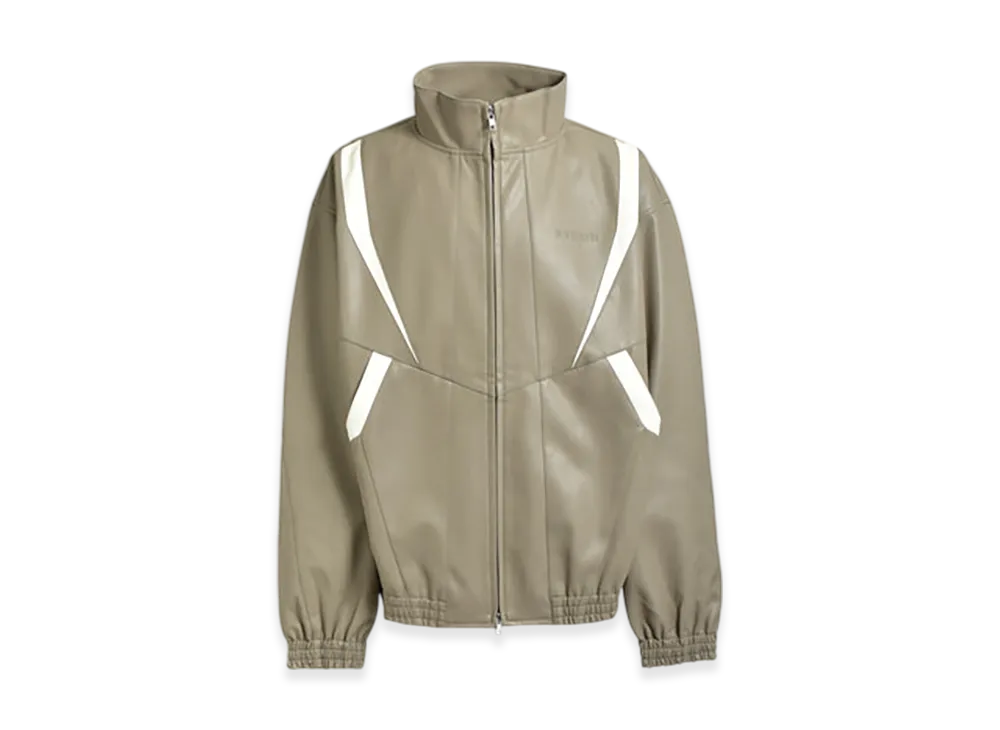 BREATH Faux Leather Lambo Track Jacket "Beige"