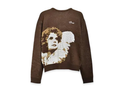 BREATH Angel Script Logo Mohair Knit "Brown"