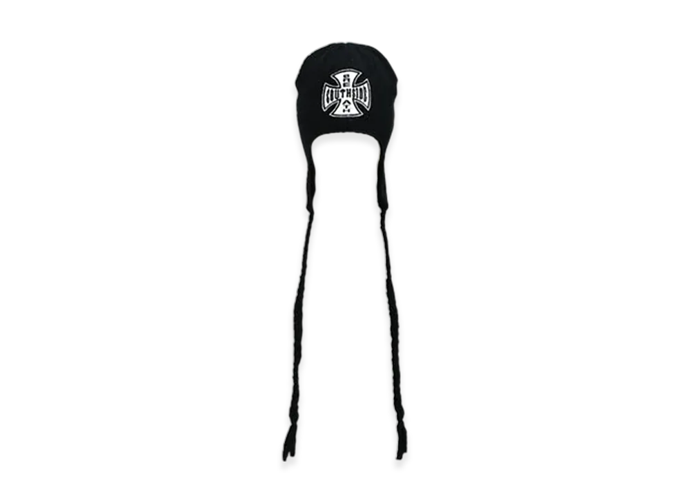 BREATH Southside Cross Ear Flap Beanie "Black"