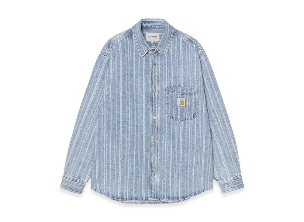 Carhartt WIP Rylan Shirt Jac "Rylan Stripe Blue(Stone Bleached)"