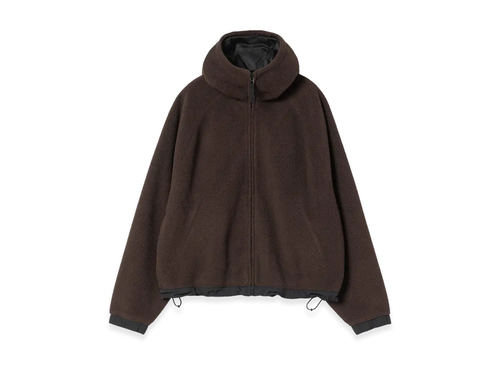 Carhartt WIP Women's Hooded Helix Fleece Jacket "Palisander/Black"