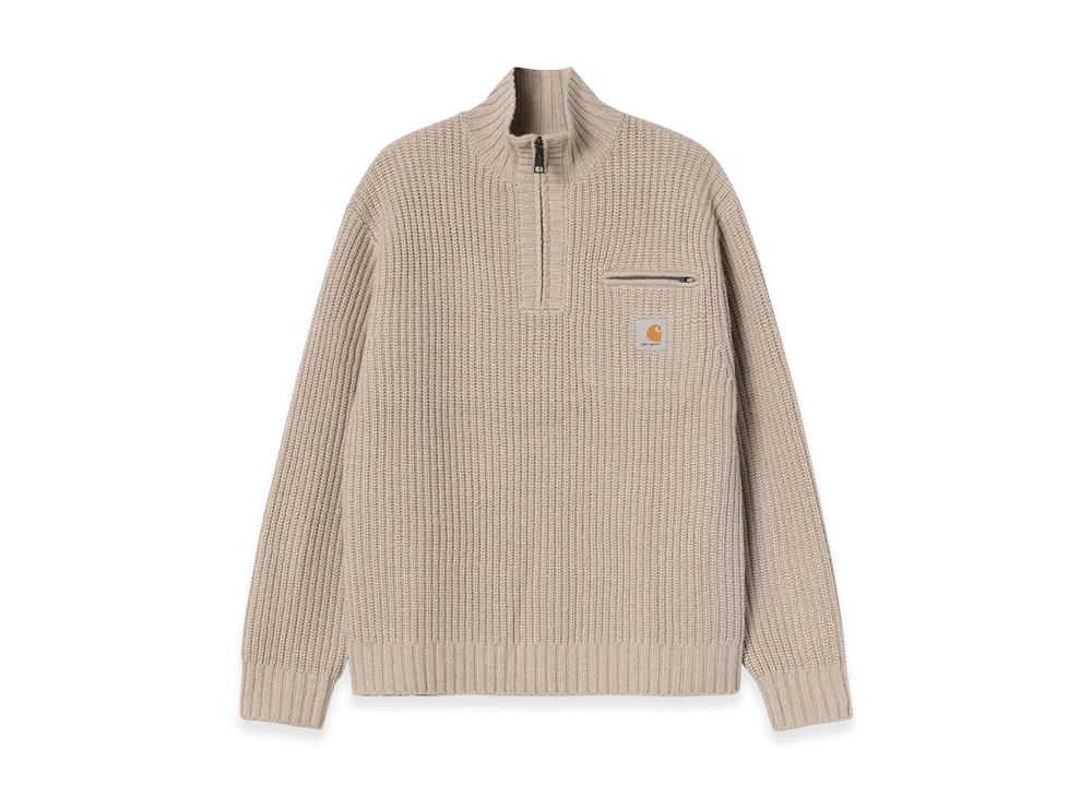 Carhartt WIP Detroit Half Zip Sweater "Fleur De Sel"