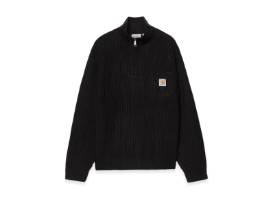 Carhartt WIP Detroit Half Zip Sweater "Black"
