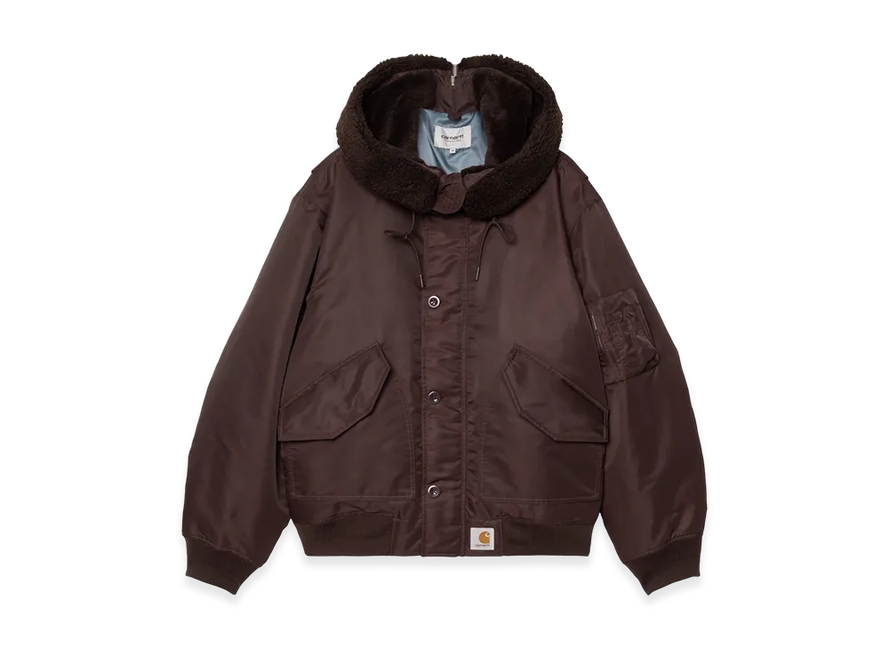 Carhartt WIP Hooded Oltera Bomber "Palisander/Angelite"
