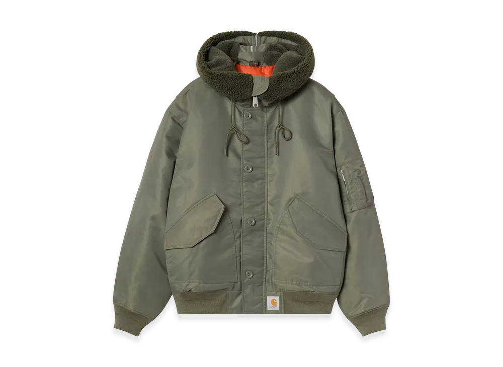 Carhartt WIP Hooded Oltera Bomber "Cypress/Persimmon"