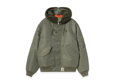 Carhartt WIP Hooded Oltera Bomber "Cypress/Persimmon"