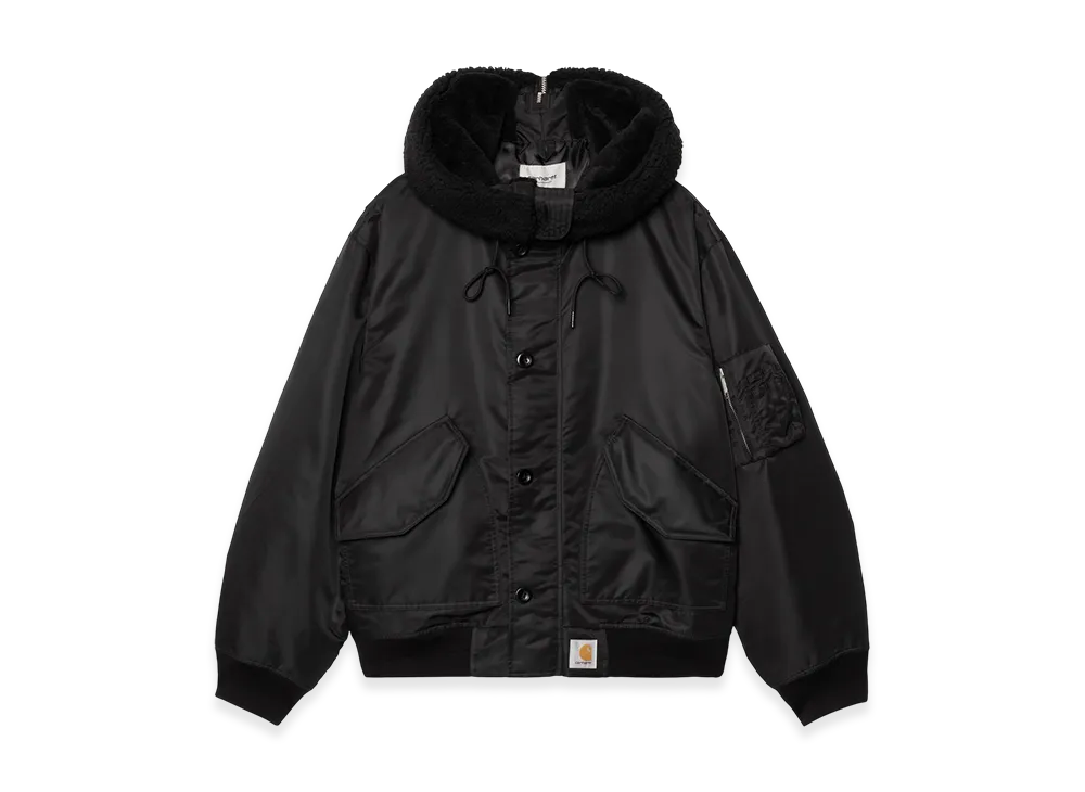 Carhartt WIP Hooded Oltera Bomber "Black/Black"