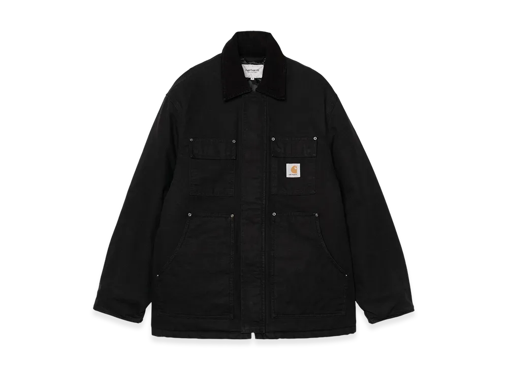 Carhartt WIP Ambel Coat "Black/Black(Stone Washed)"