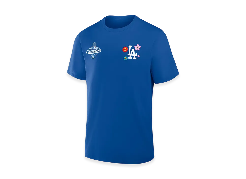 Takashi Murakami x MLB x Los Angeles Dodgers World Series Champions Collection T-Shirt "Blue"