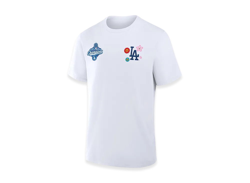 Takashi Murakami x MLB x Los Angeles Dodgers World Series Champions Collection T-Shirt "White"