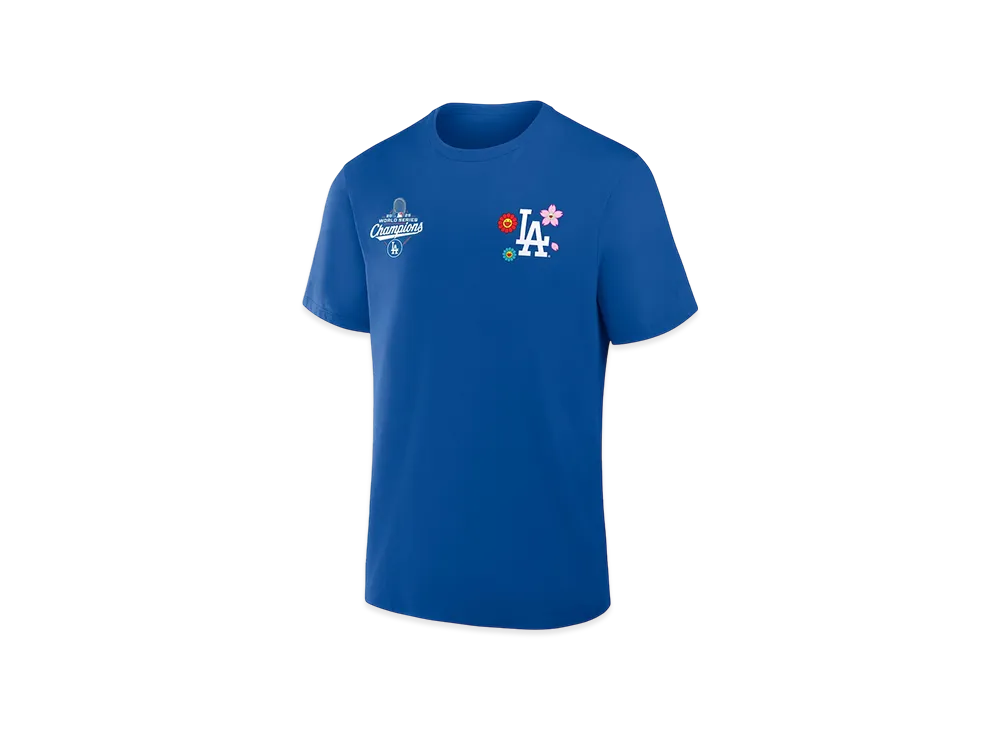 Takashi Murakami x MLB x Los Angeles Dodgers World Series Champions Collection T-Shirt (Kids) "Blue"