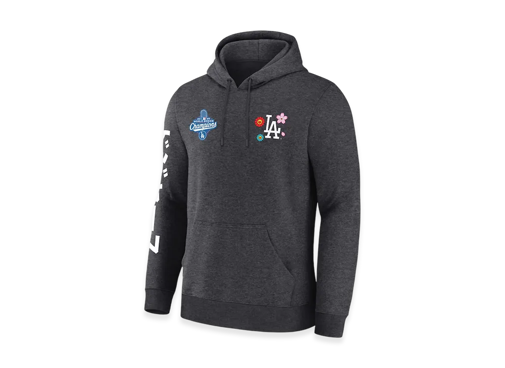 Takashi Murakami x MLB x Los Angeles Dodgers World Series Champions Collection Hoodie "Charcoal Gray"