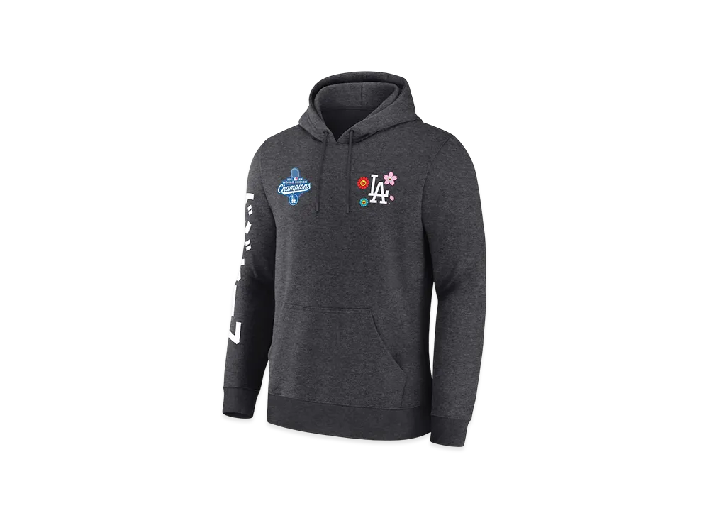 Takashi Murakami x MLB x Los Angeles Dodgers World Series Champions Collection Hoodie (Kids) "Charcoal Gray"