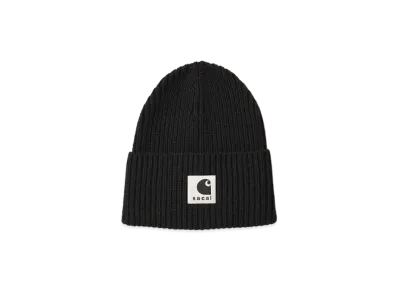 sacai x Carhartt WIP Wool Knit Beanie "Black"