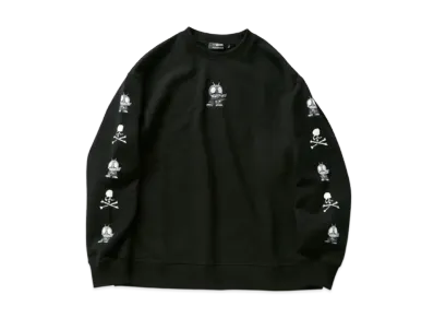 mastermind JAPAN x Shin Kamen Rider Sweat Crewneck Deformed Pattern "Black"