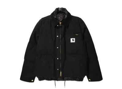 sacai x Carhartt WIP Washed Duck Puffer Jacket Mens "Black"
