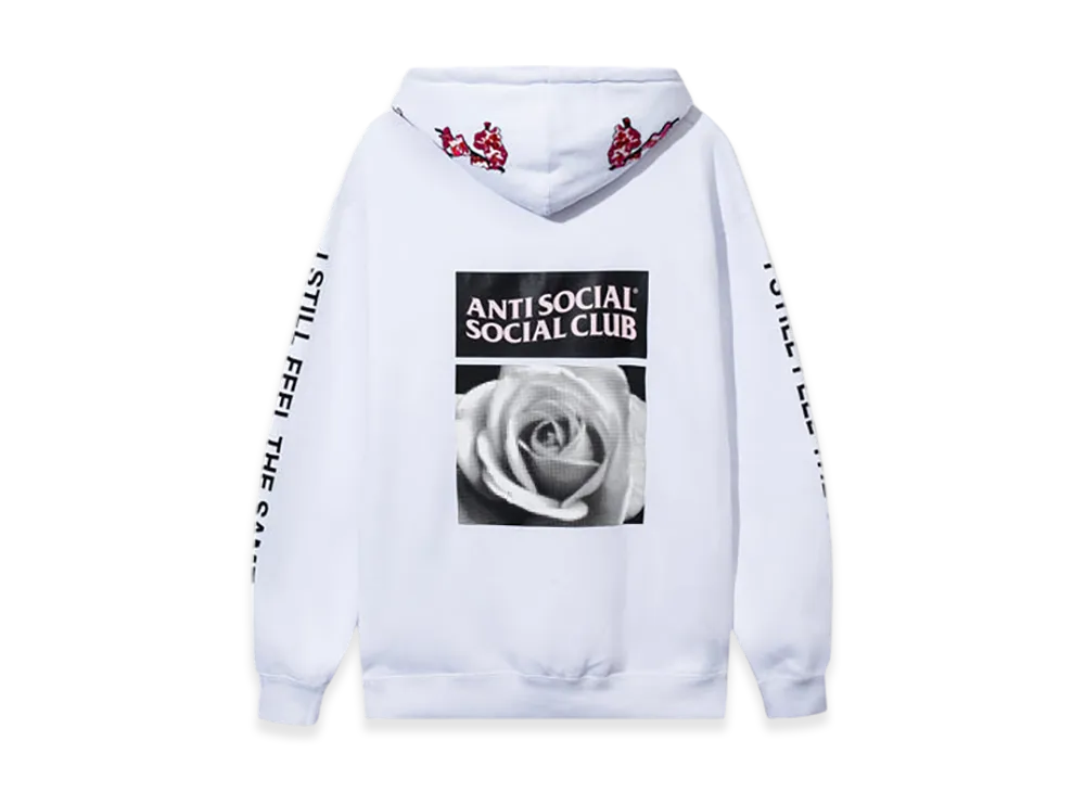 ANTI SOCIAL SOCIAL CLUB Embroidered Wildleder Hoodie "Natural"