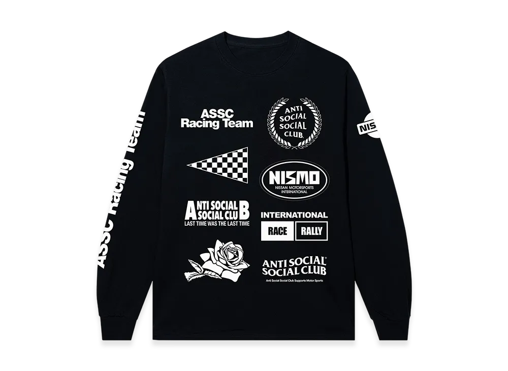 ANTI SOCIAL SOCIAL CLUB x Nissan Racing Team LS Tee "Black"
