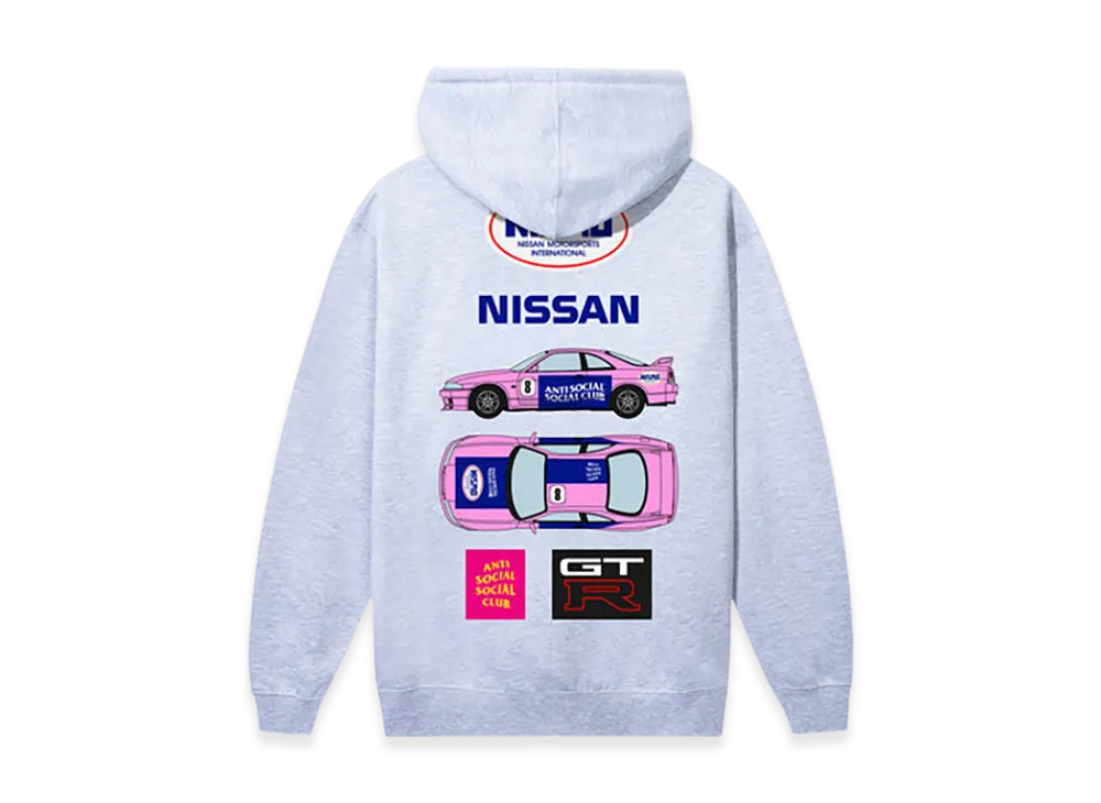 ANTI SOCIAL SOCIAL CLUB x Nissan LM Hoodie "Ath Heather"
