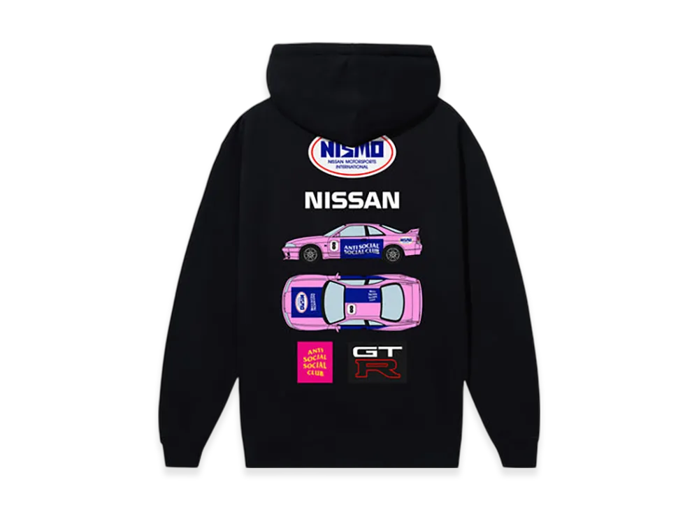 ANTI SOCIAL SOCIAL CLUB x Nissan LM Hoodie "Black"
