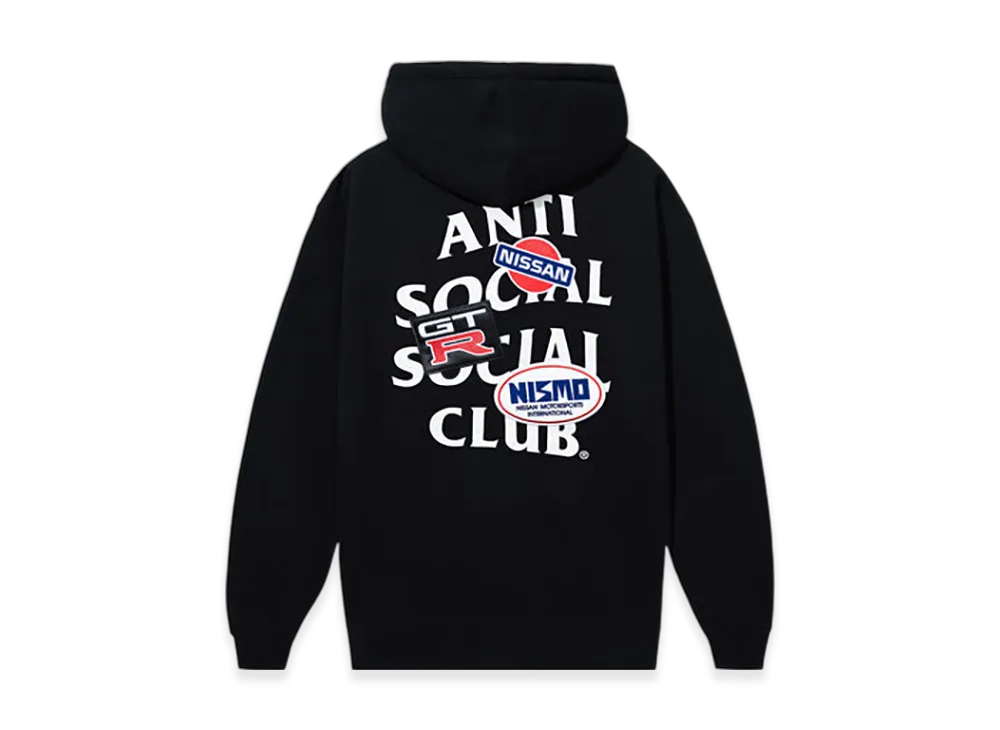 ANTI SOCIAL SOCIAL CLUB x Nissan Embroidered Hoodie "Black"