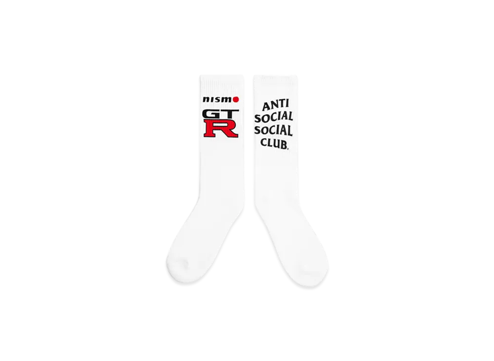 ANTI SOCIAL SOCIAL CLUB x Nissan GT-R Socks "White"