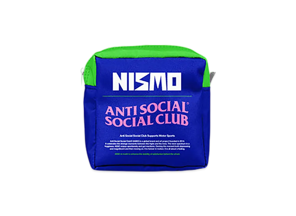 ANTI SOCIAL SOCIAL CLUB x Nissan Nylon Zip Pouch Set "Blue"