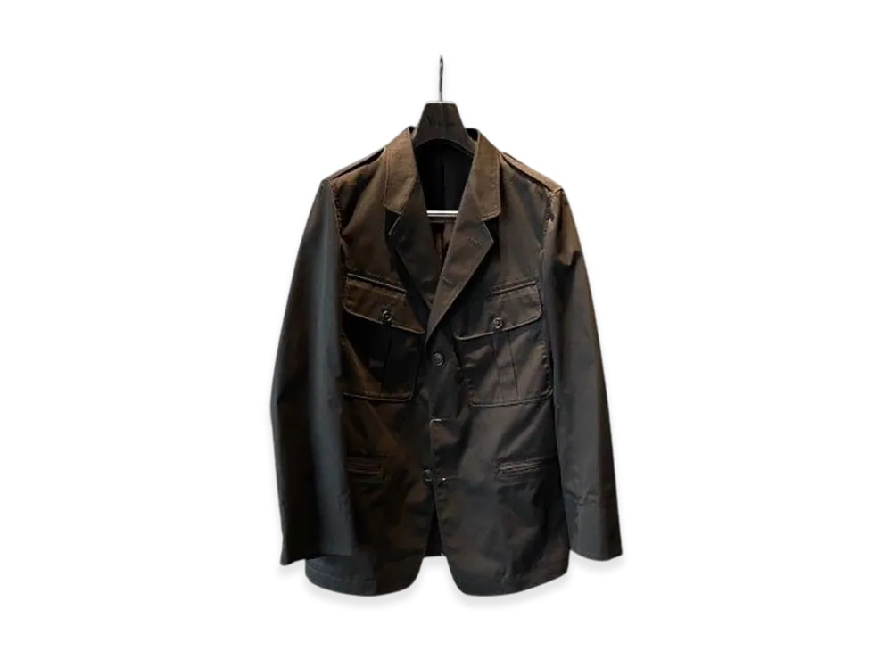 Y's for Men T/C Twill Action Pleats Jacket "Black"