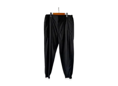 Yohji Yamamoto POUR HOMME Twill Hem Rib Pants "Black"